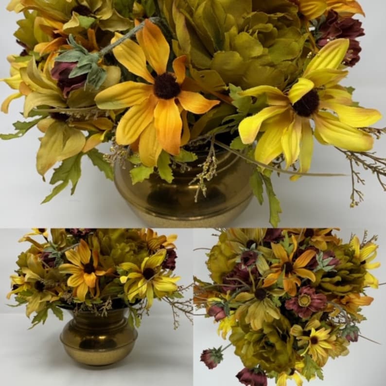 Fall Silk Flowers, Autumn Silk Flowers, Faux Autumn Flowers, Faux Fall