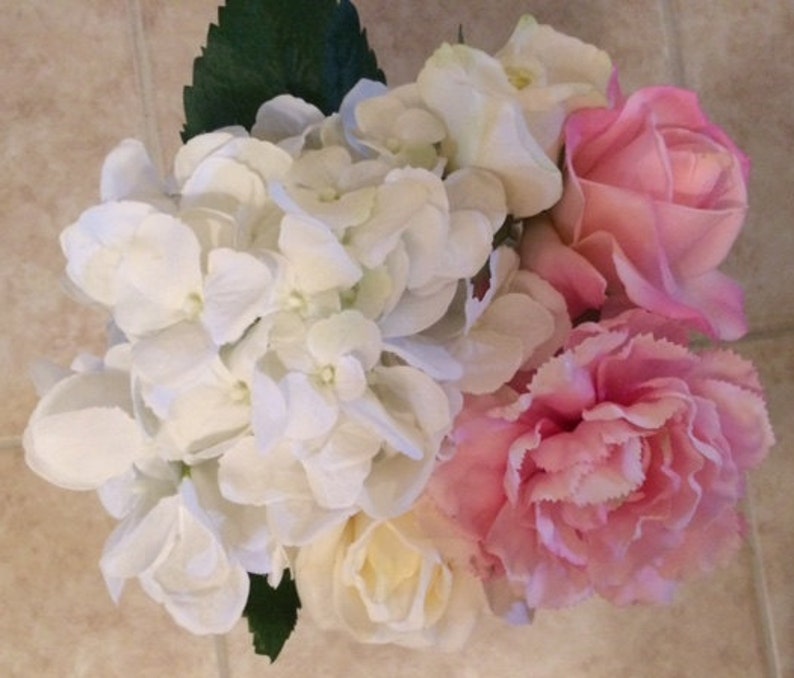 Silk and Real Touch Flower Arrangement Real Touch and Silk Etsy