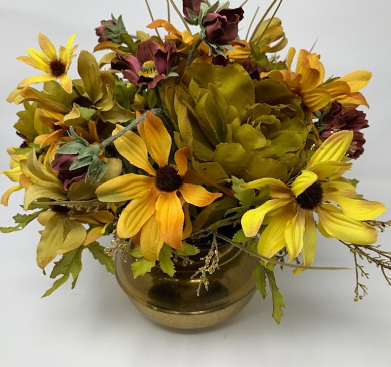 Fall Silk Flowers, Autumn Silk Flowers, Faux Autumn Flowers, Faux Fall