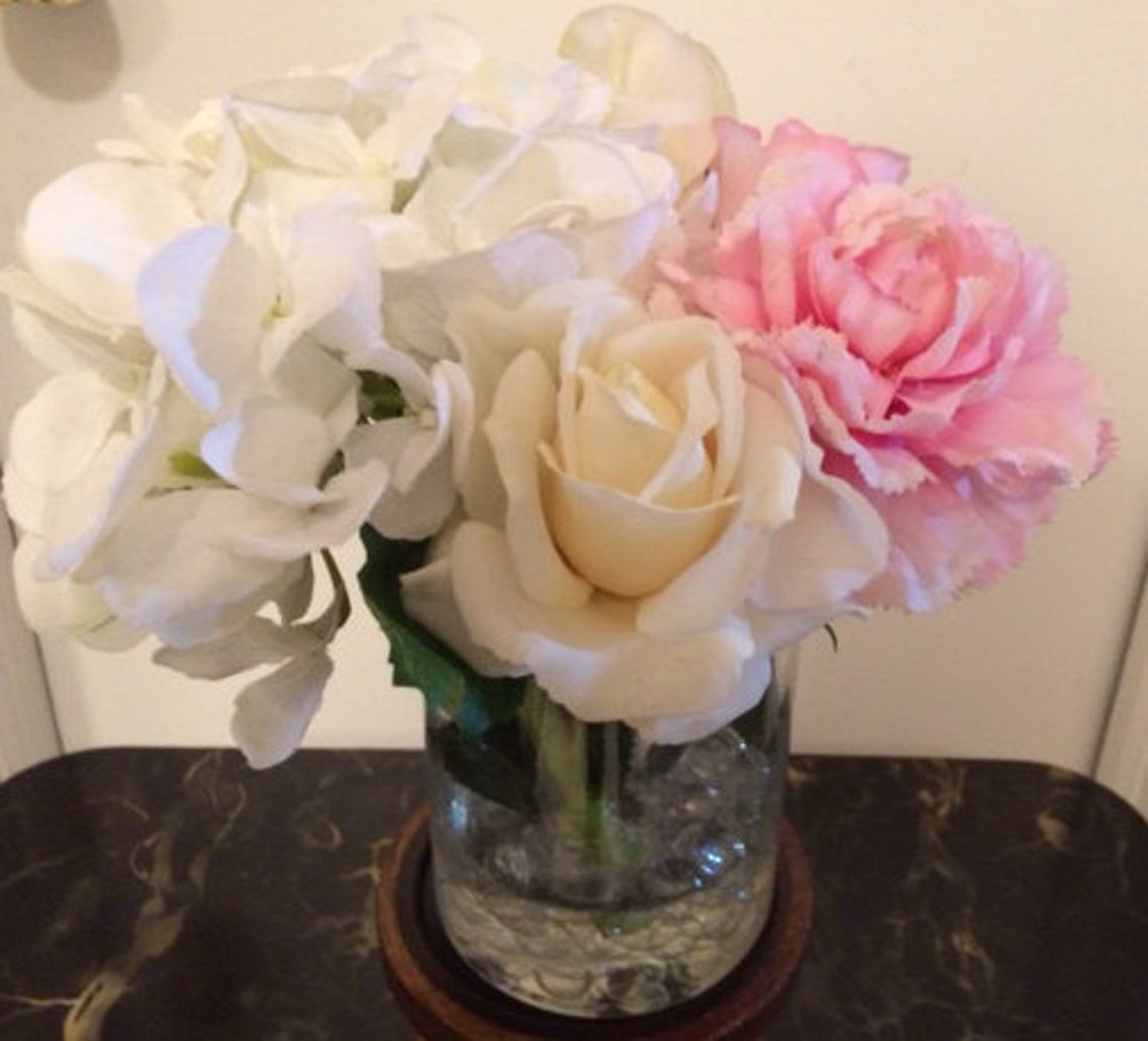Silk and Real Touch Flower Arrangement Real Touch and Silk Etsy