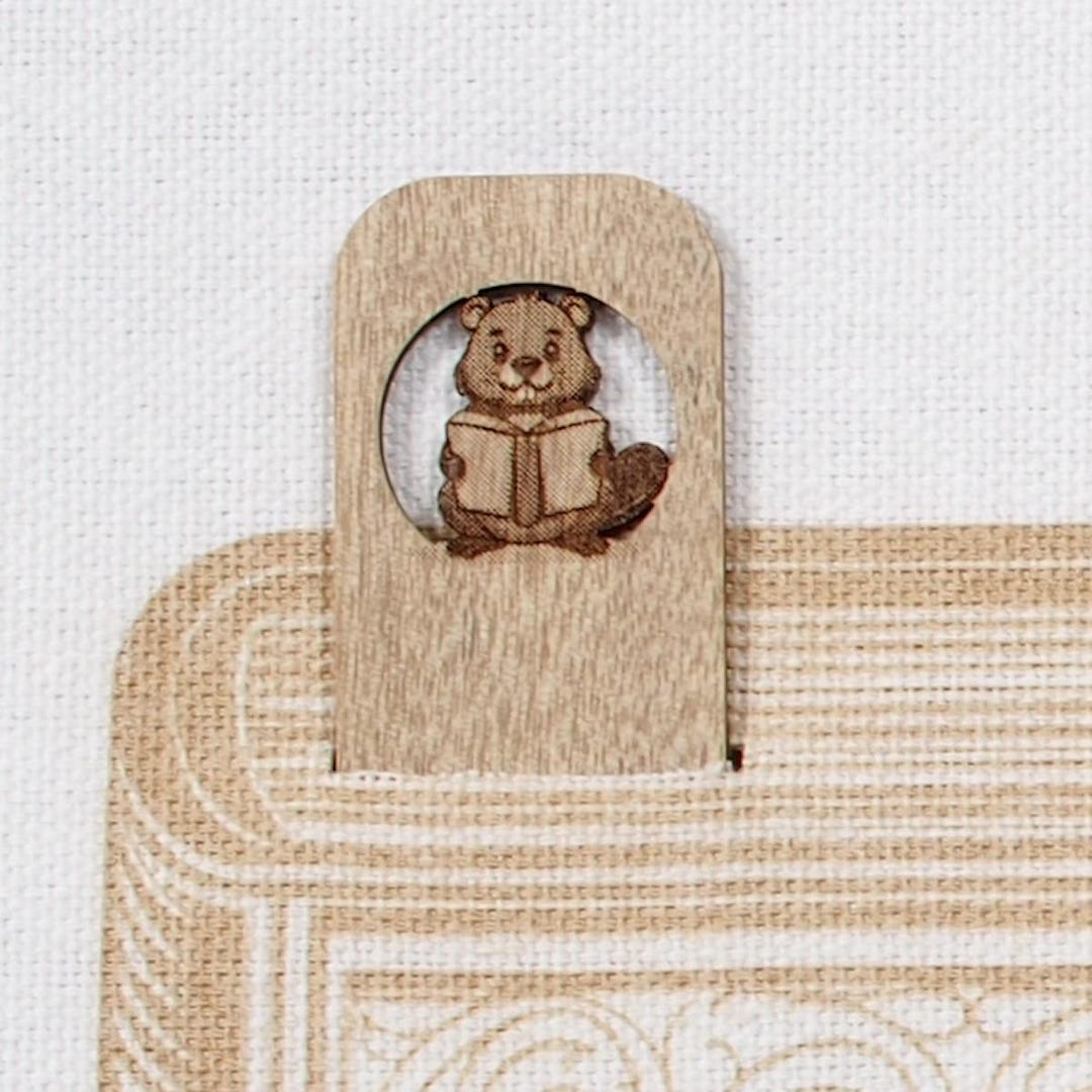 Myrtlewood Bookmark Book Buddy Beaver - Etsy