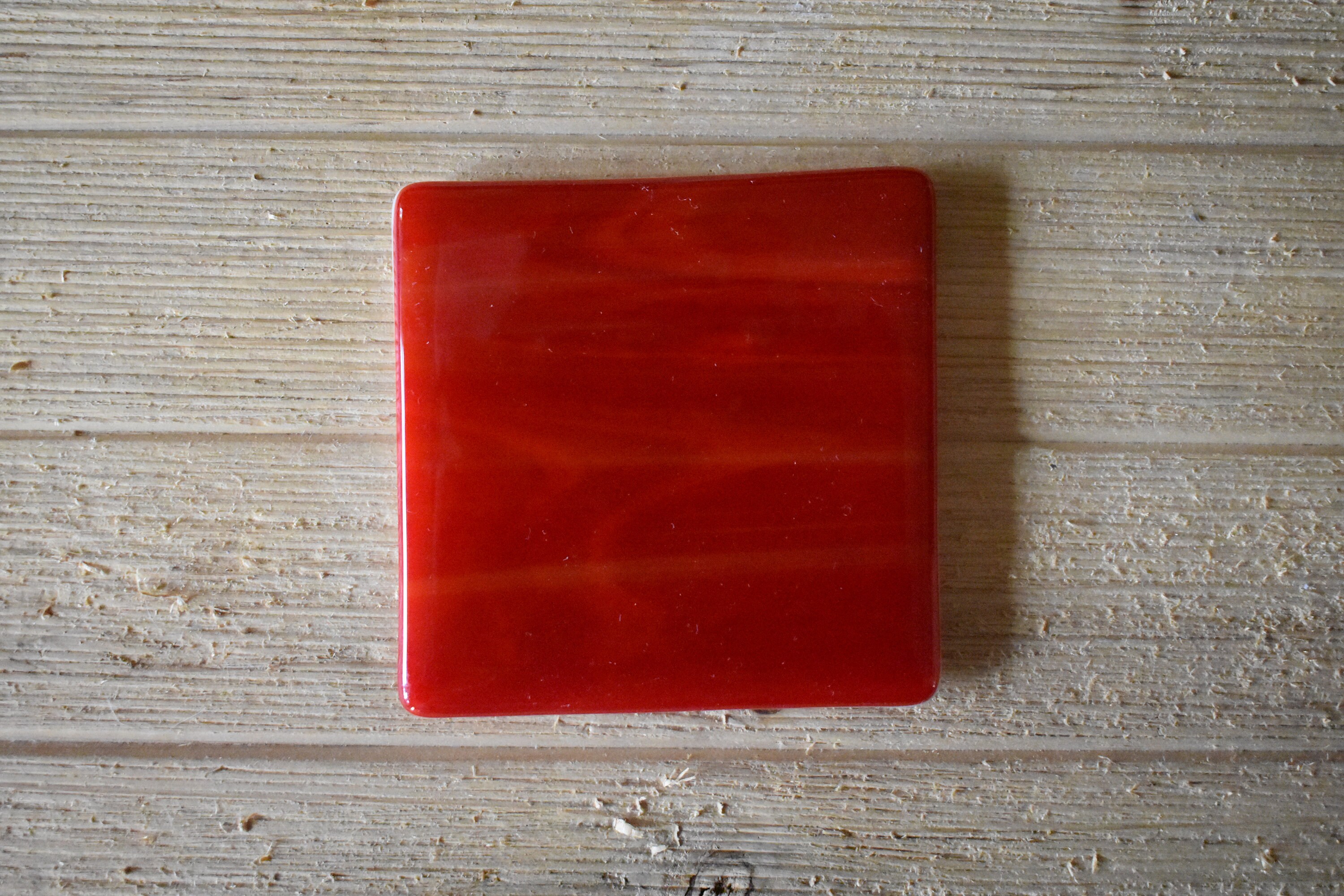 Red Glass Coasters