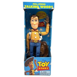 1996 Thinkway Toys Disney Toy Story Pull String Talking Woody *READ DESCRIPTION*