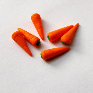 Decorative miniature carrots for Easter