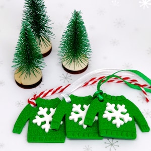 Etiquetas de regalo de Navidad (verdes)