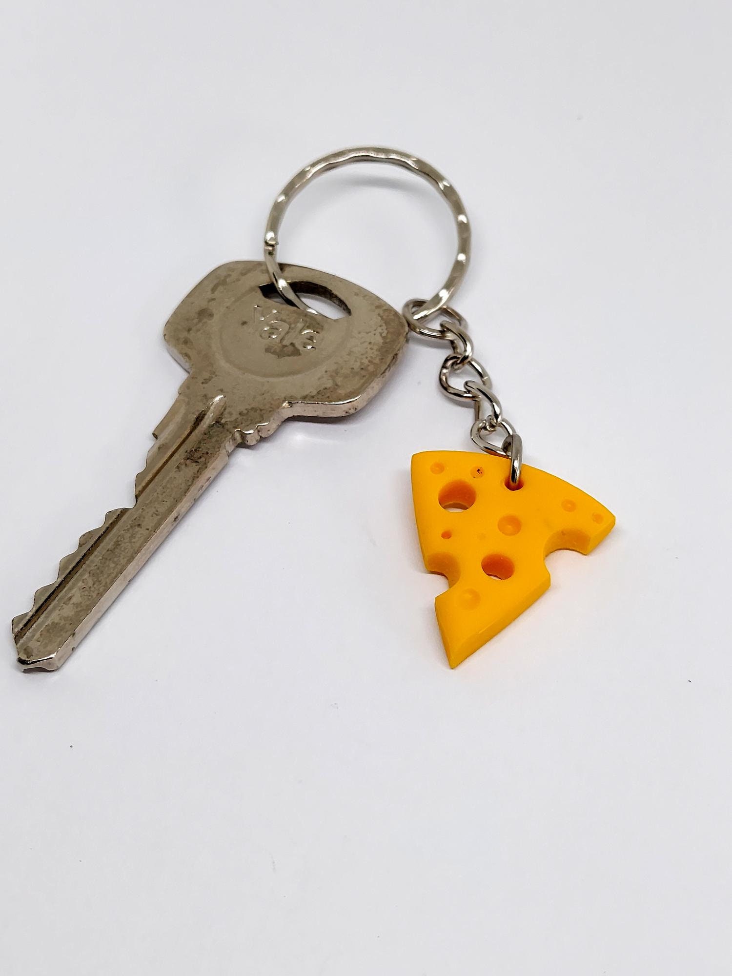 Cheese Key Ring Etsy