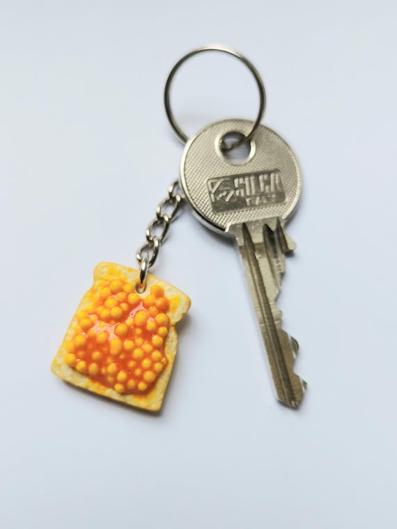 Key ring Baked Beans on Toast Etsy UK