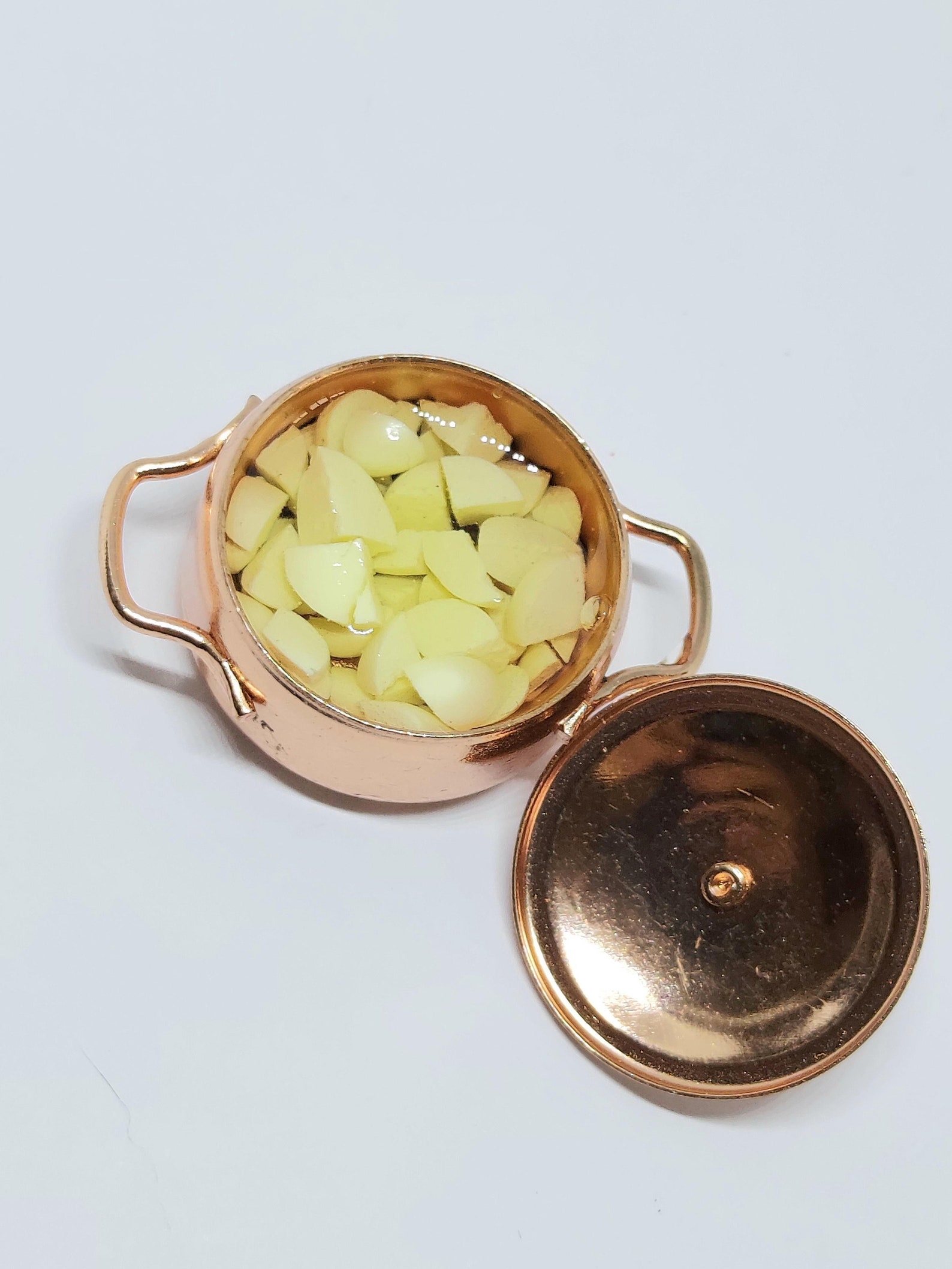 Dolls House Saucepan With Potatoes Etsy
