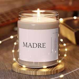 Vela Madre, Velas Mexicanas, Presente de Dia das Mães Mexicanas, Mãe Mexicana, Presente de Mãe Latina, Presente de Mãe Mexicana, Vela de Soja, 9 onças