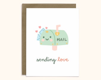 Sending Love Mailbox Card | Missing You | Miss You | Everyday | A2 Card