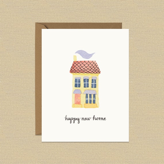 Carte De Pendaison De Cremaillere En Anglais Taille Maison Etsy