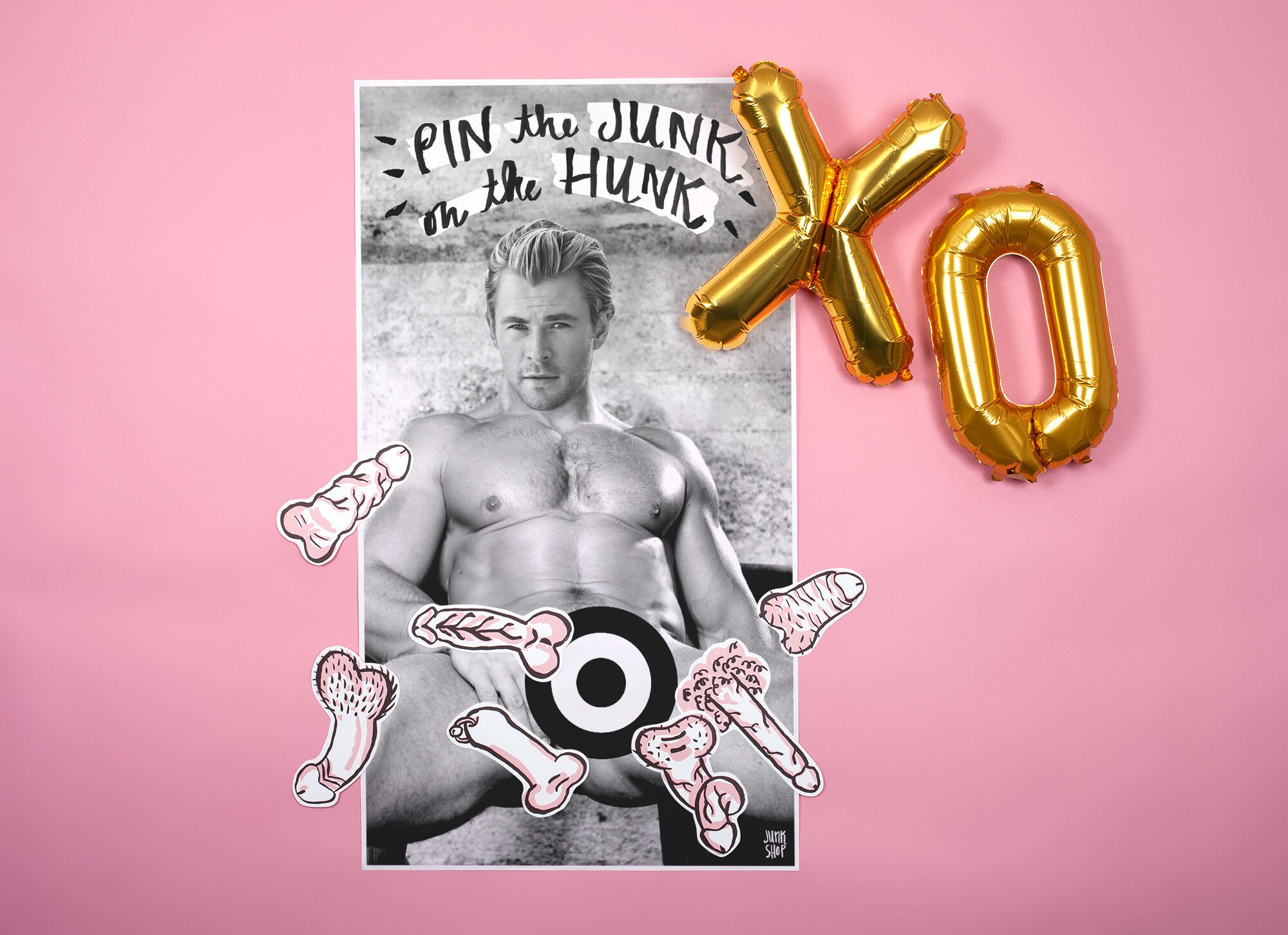 Chris Hemsworth Pin the Junk on the Hunk REAL GAME - Etsy Finland