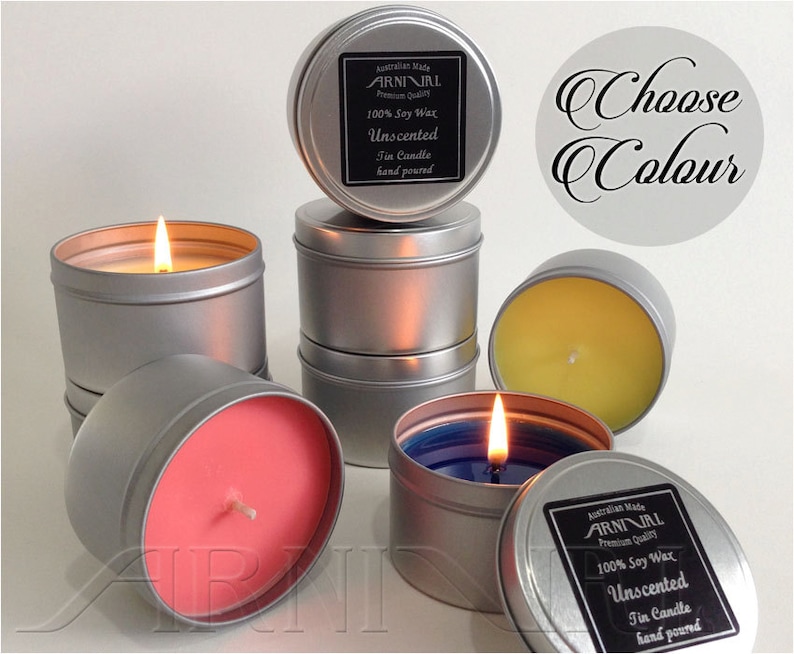 43 Hour Burn Time Unscented 100 SOY WAX CANDLE All Natural Etsy