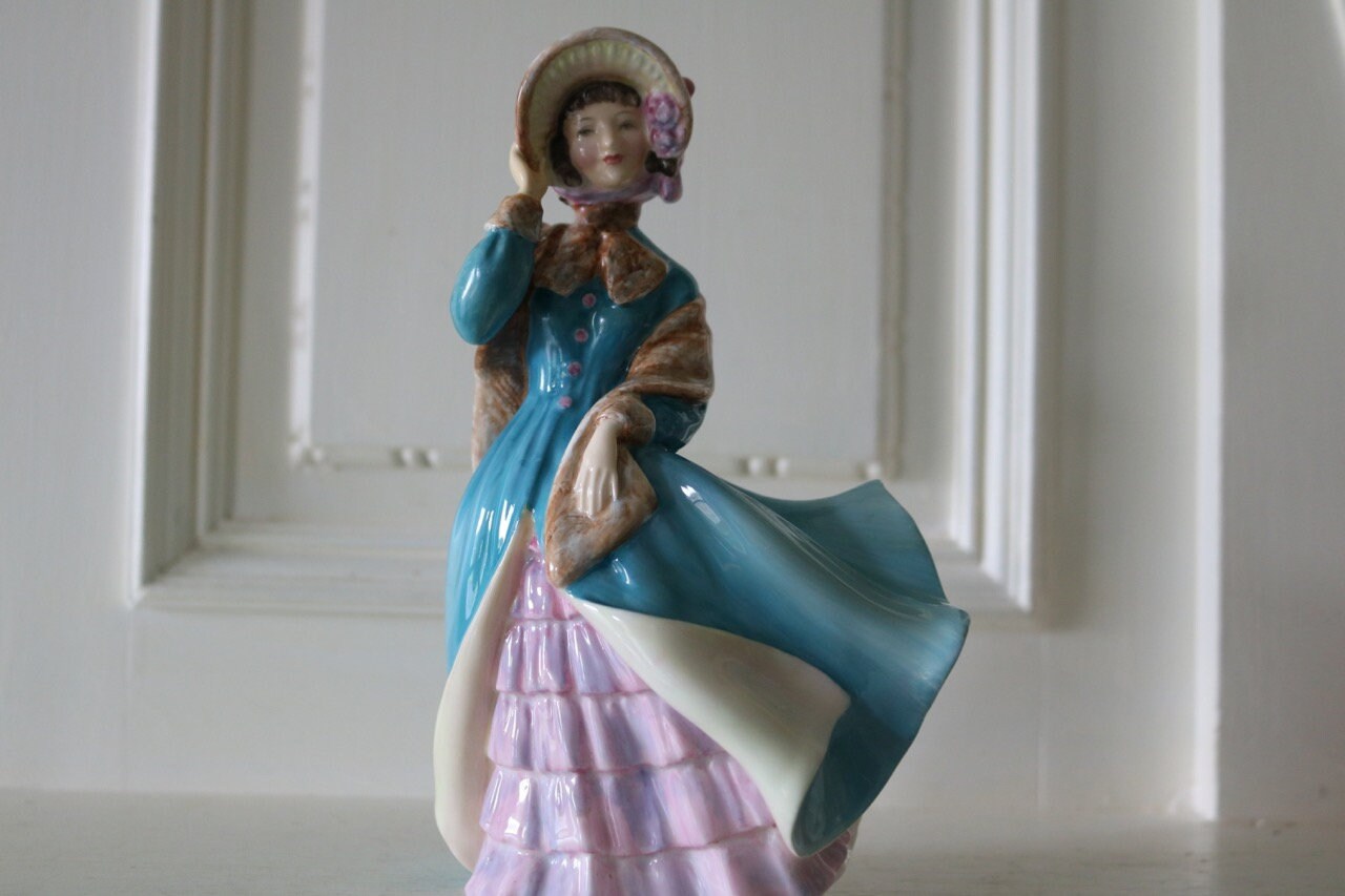 Early Royal Doulton Delphine English Porcelain Figurine HN Etsy