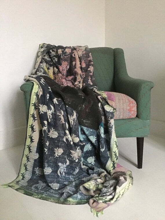 Plaids indiennes en gros - Couettes bohèmes et kantha