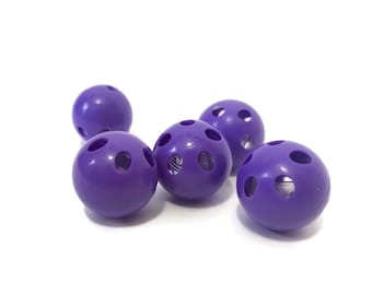 Purple Plastic Rattle Balls • Noise Makers • Baby Rattle Insert Balls • Plastic Rattle Balls • Suppliers For DIY • Crochet supplies