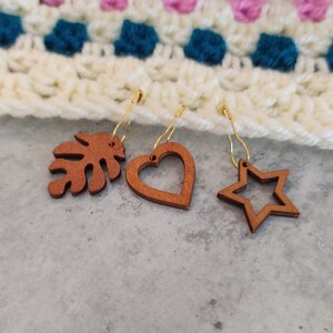 Emaljmarkörer: Monstera, Hjärta, Stjärna - Set med 3