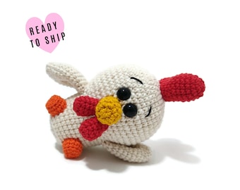 HANDMADE CROCHET Baby Huhn Vogel • Amigurumi Huhn • gefüllte Huhn • Bauernhof Vögel • Bauernhof Tiere • häkelnByKim • sofort lieferbar