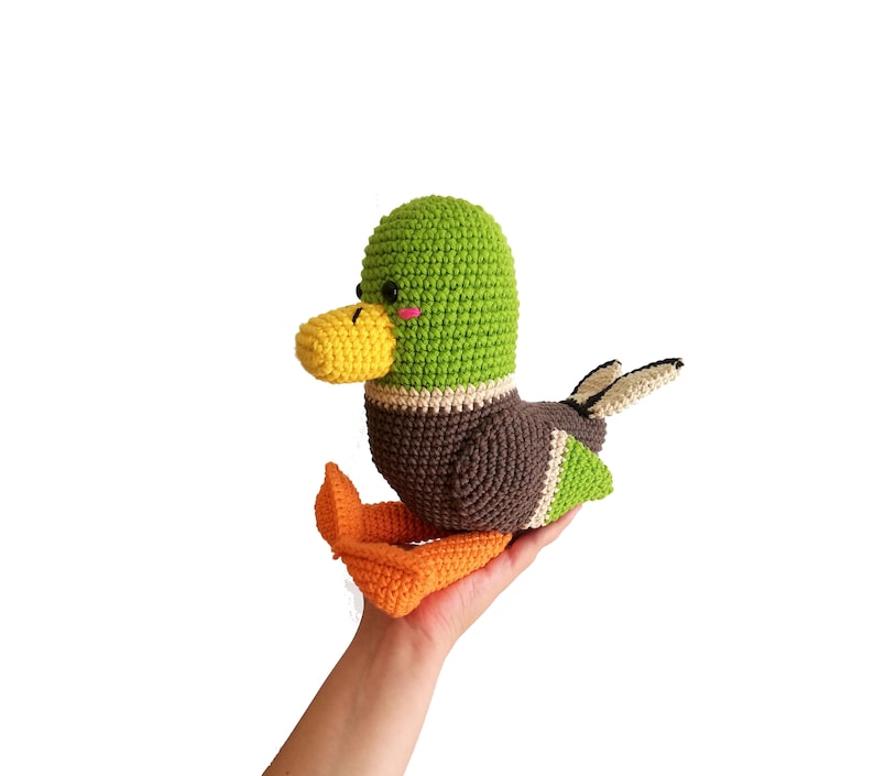 Crochet pattern Drake the Mallard amigurumi pattern amigurumi bird crochet duck crochet animal stuffed toy pdf image 10