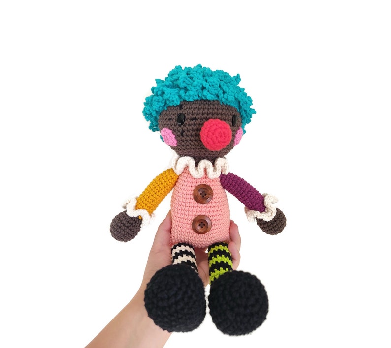 Handmade crochet clown doll amigurumi clown handmade doll | Etsy