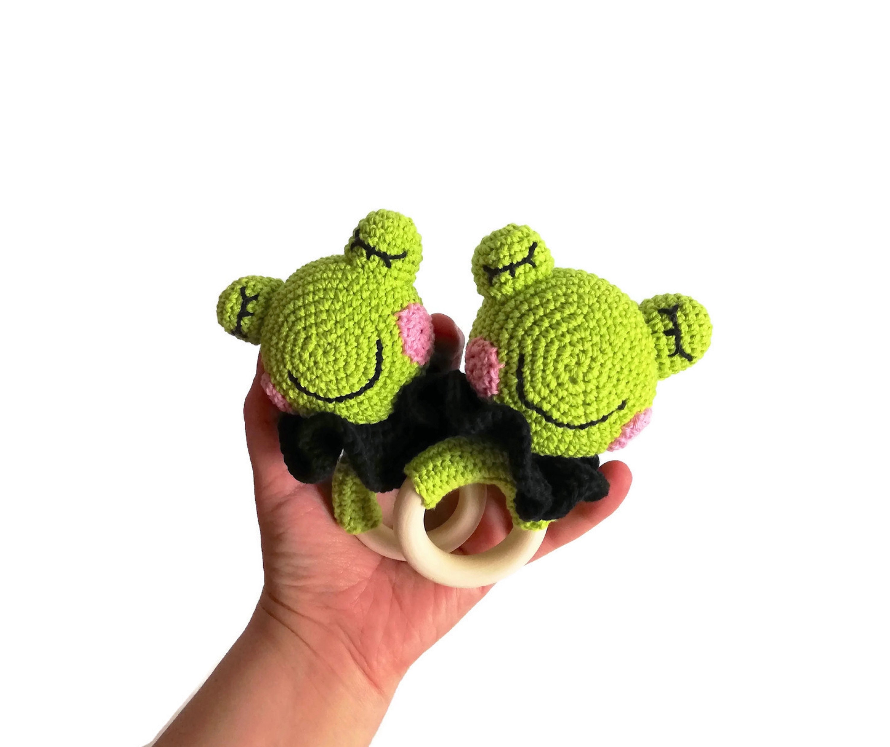 CROCHET PATTERN teether Lollyhop the frog amigurumi frog | Etsy
