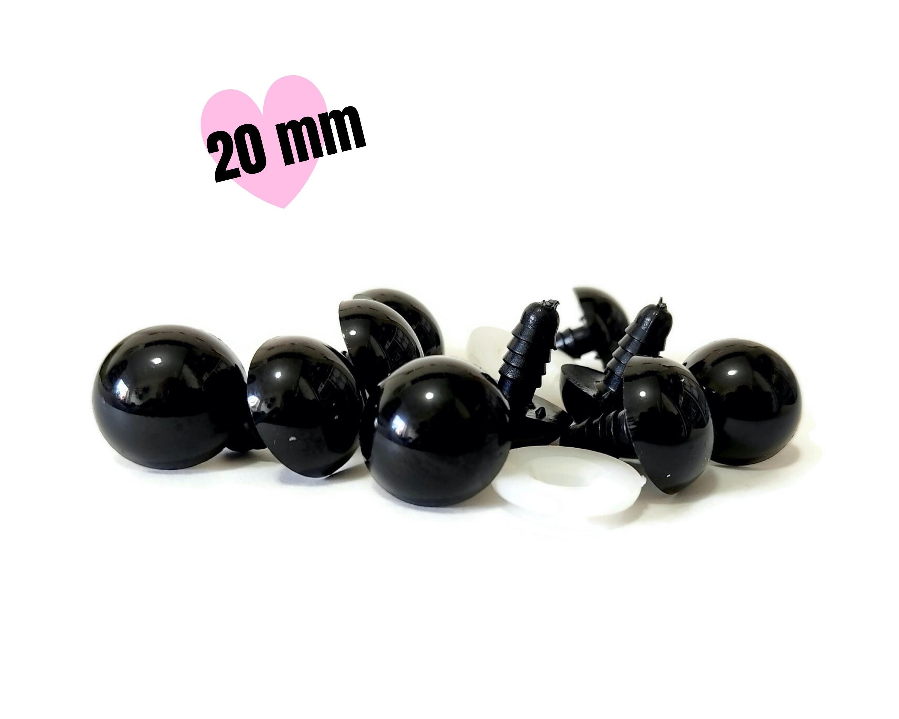 20/50pcs 5-20mm Eyeball Nose Doll Accessories Black Plastic Plush Safety  Eyes Amigurumi for Toys DIY Craft Funny Toy Eyes Animal