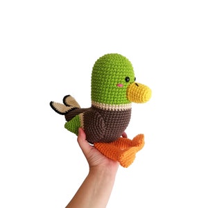 Crochet pattern Drake the Mallard amigurumi pattern amigurumi bird crochet duck crochet animal stuffed toy pdf image 8