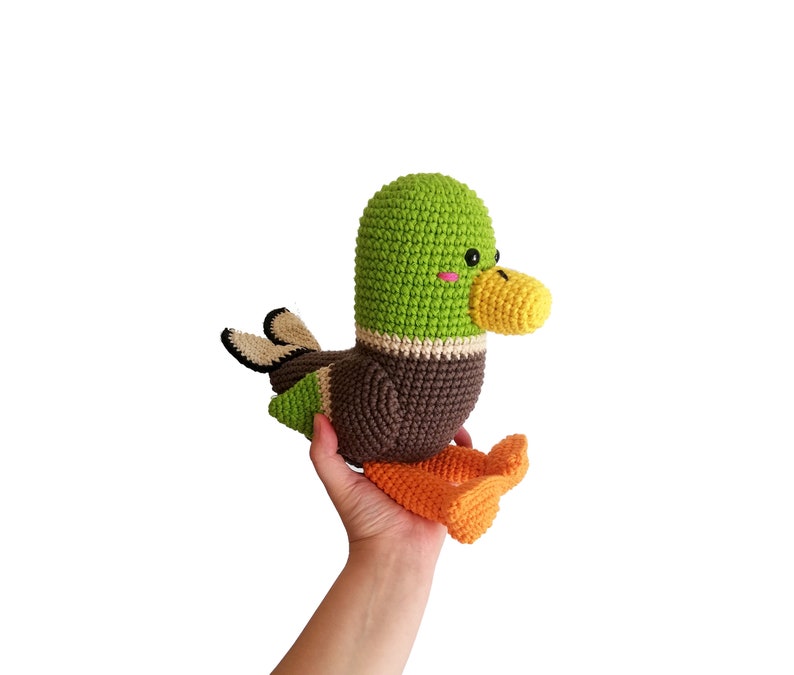 Crochet pattern Drake the Mallard amigurumi pattern amigurumi bird crochet duck crochet animal stuffed toy pdf image 8