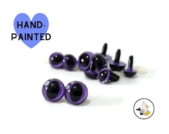 Lila Handgemalter Drache Sicherheitsaugen: Amigurumi-Puppen-Spielzeug-Augen