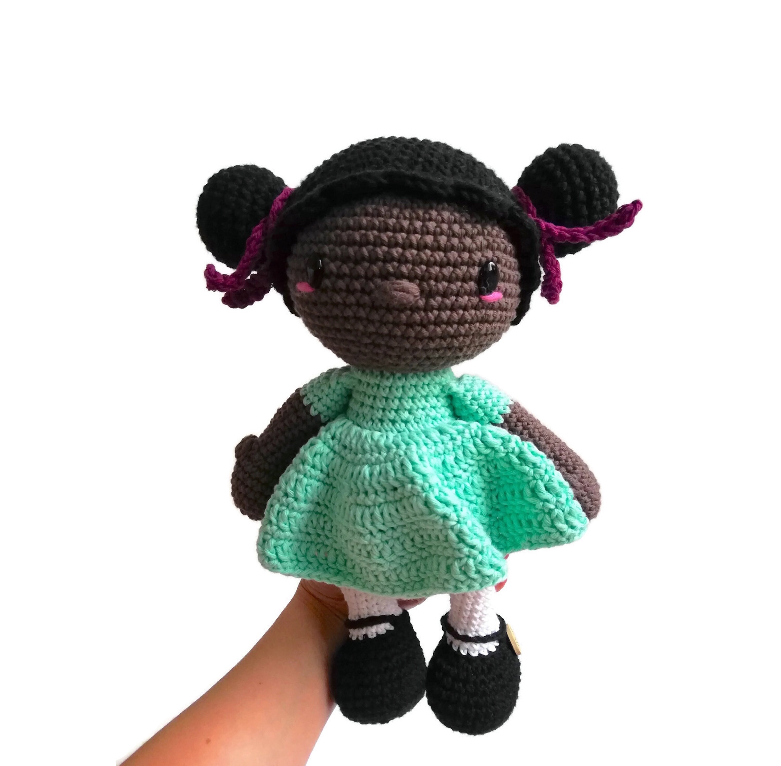 Lot de 2 yeux de sécurité noirs et ovales pour amigurumi et