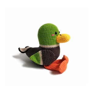 Crochet pattern Drake the Mallard amigurumi pattern amigurumi bird crochet duck crochet animal stuffed toy pdf image 2