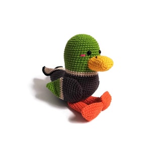 Crochet pattern Drake the Mallard amigurumi pattern amigurumi bird crochet duck crochet animal stuffed toy pdf image 3