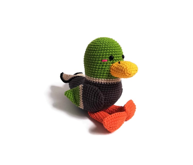 Crochet pattern Drake the Mallard amigurumi pattern amigurumi bird crochet duck crochet animal stuffed toy pdf image 3