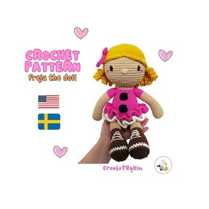 AMIGURUMI DOLL PATTERN • Freja the doll • crochet pattern • Instant Download • interior doll pattern • crochetbykim