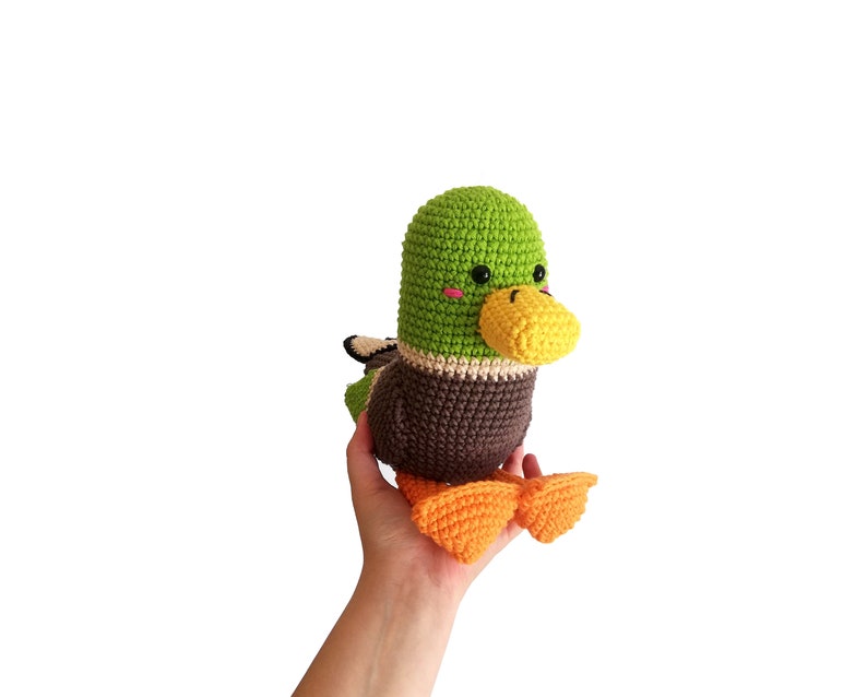 Crochet pattern Drake the Mallard amigurumi pattern amigurumi bird crochet duck crochet animal stuffed toy pdf image 7