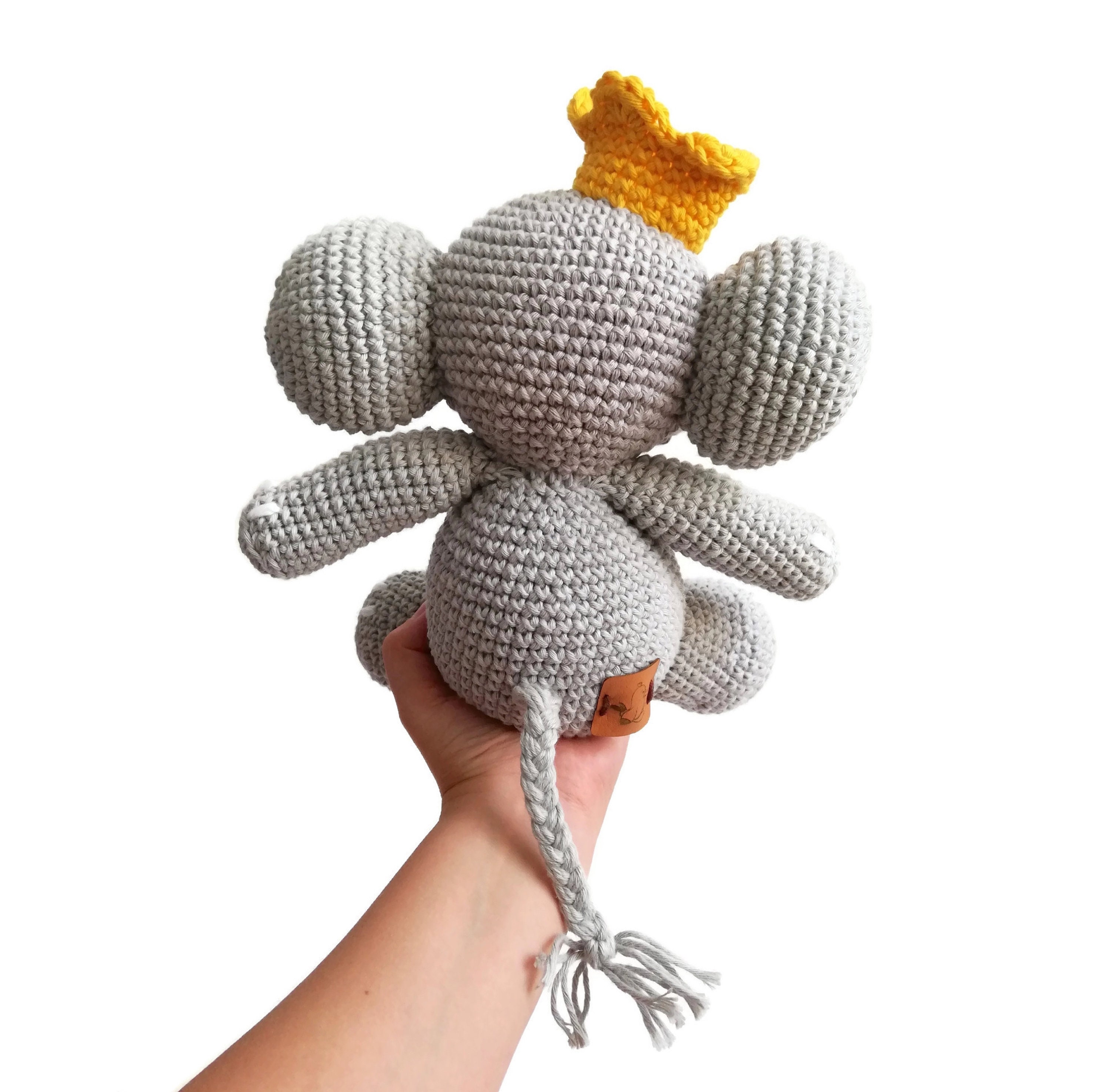 crochet elephant plush