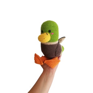 Crochet pattern Drake the Mallard amigurumi pattern amigurumi bird crochet duck crochet animal stuffed toy pdf image 5