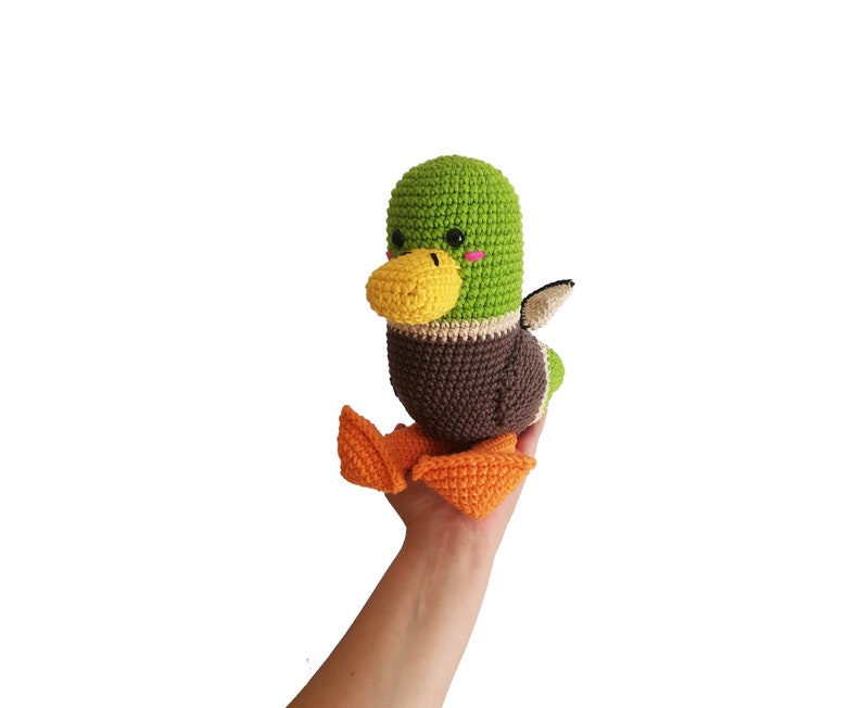 Crochet pattern Drake the Mallard amigurumi pattern amigurumi bird crochet duck crochet animal stuffed toy pdf image 5