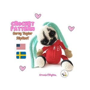 AMIGURUMI PUPPEN ANLEITUNG • SlipKnoT Corey Taylor • Made Häkelanleitung • Musik Metal Rock Maske • Rockstar • crochetbykim
