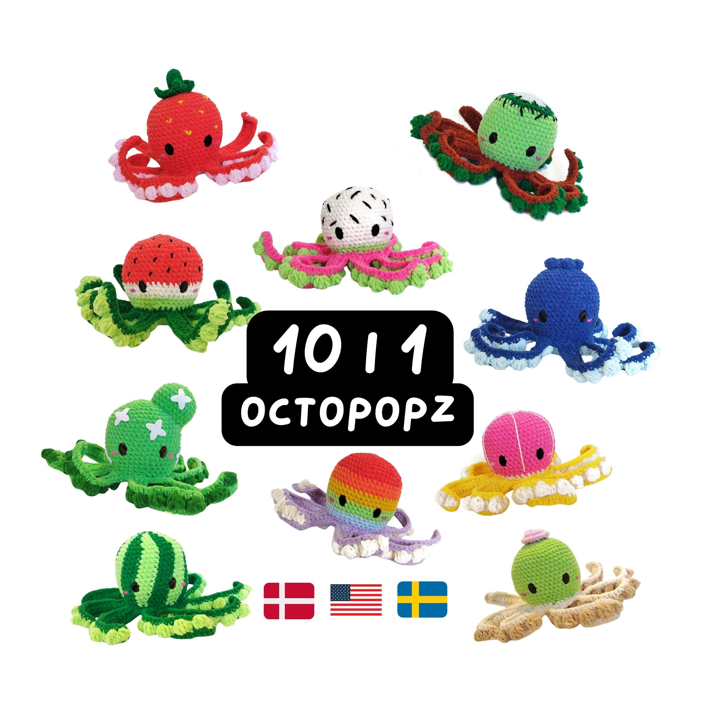 30 Octopus Crochet Patterns for Amigurumi, Plushies, Keychains, and Statement Makes 23 OctopopZ 10-in-1 Octopus Pattern