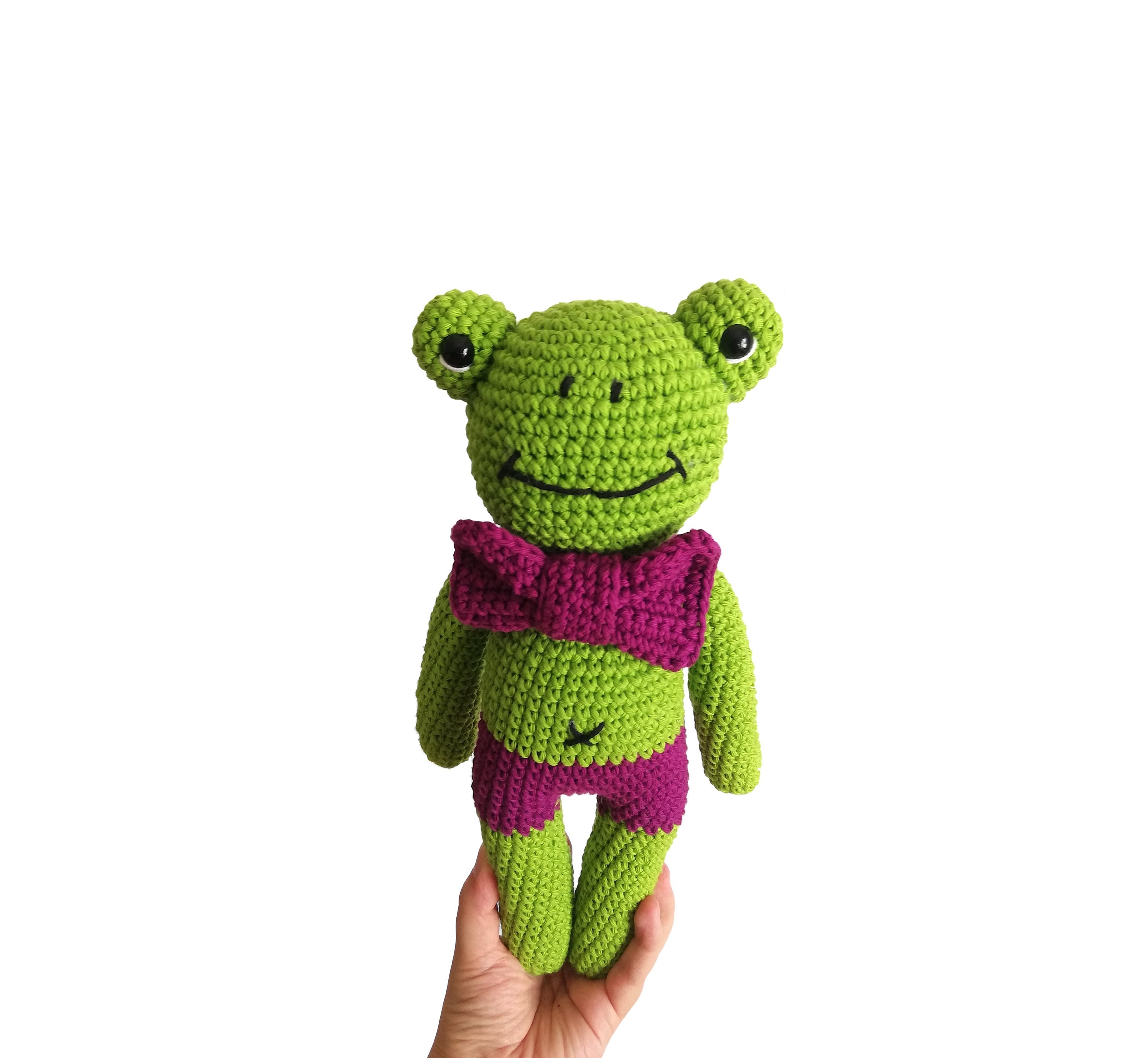 Handmade Crochet Amigurumi Frog Stuffed Animal Frog Toy - Etsy