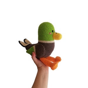 Crochet pattern Drake the Mallard amigurumi pattern amigurumi bird crochet duck crochet animal stuffed toy pdf image 4