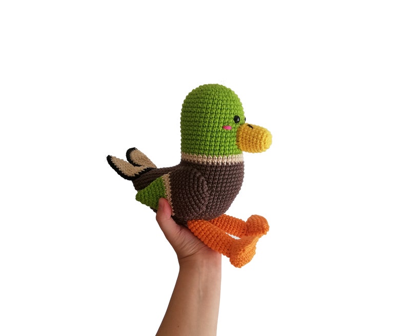 Crochet pattern Drake the Mallard amigurumi pattern amigurumi bird crochet duck crochet animal stuffed toy pdf image 4