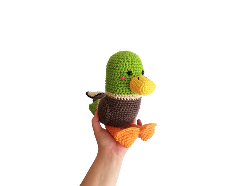 Crochet pattern Drake the Mallard amigurumi pattern amigurumi bird crochet duck crochet animal stuffed toy pdf image 9