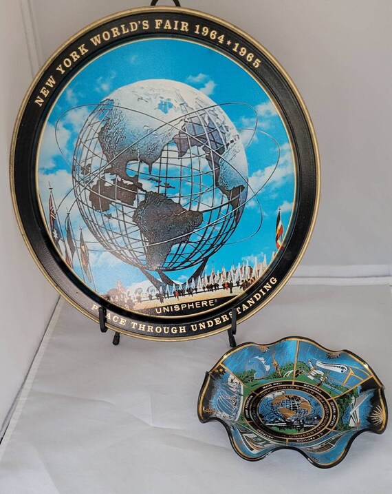 New York World's Fair 1964 Trays Etsy