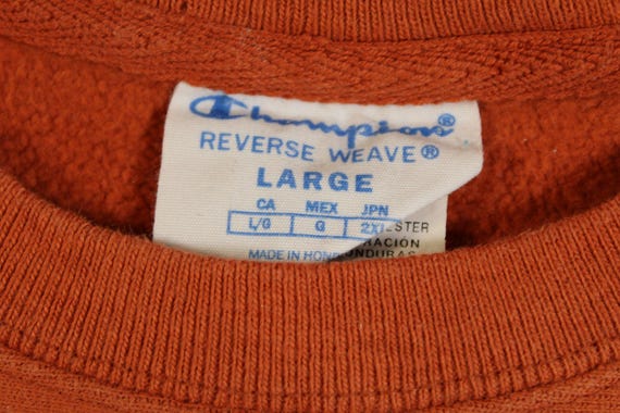 00s/y2k champion reverse weave rust orange sweats… - image 4