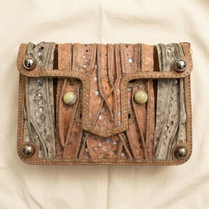 Y2K Fendi Stone patchwork crossbodytas of clutch met steruitsparing