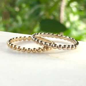 14K Bead Band