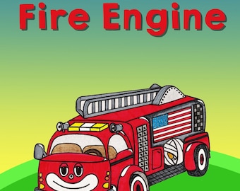 Children's Book Fire Truck Book Gifts For Children Kids Gifts For Kids Book Picture Books For Kids Fire Engine Fireman Book Fire Fighter