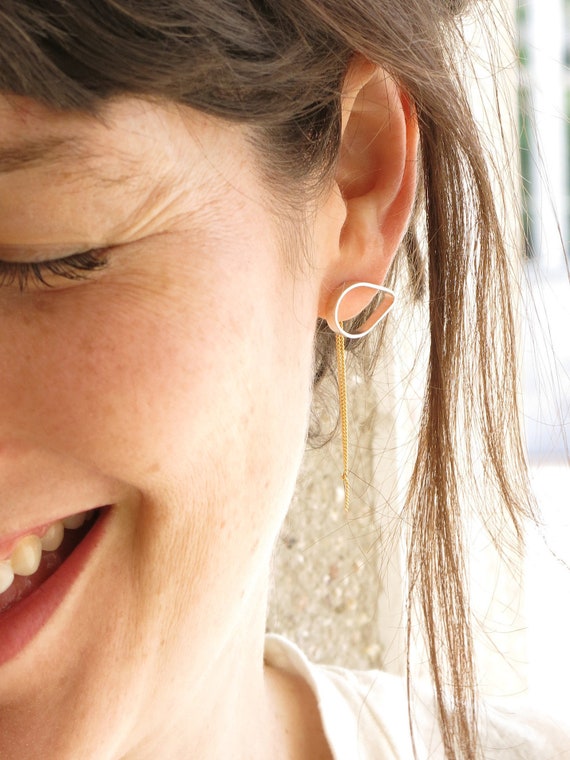 Orecchini in argento sterling 925 con occhio malvagio